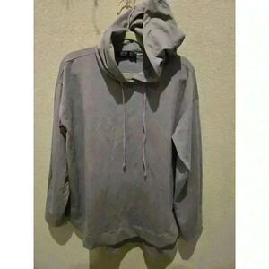 Refka Women's Cowl Neck Hoodie Purple Long Sleeve Size M